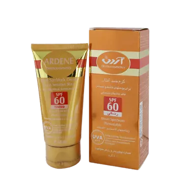 ضد آفتاب فاقد جاذب شیمیایی SPF60 رنگی آردن